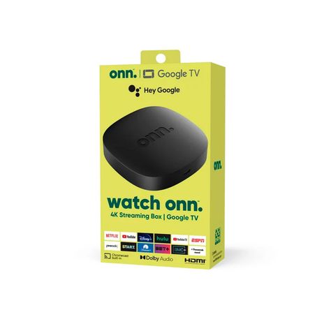Reproductor de Streaming Onn 2309A TV Box 4K Google Negro-3