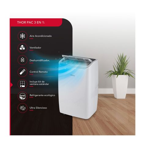 Aire Acondicionado Portátil Thorben Pac 3en1 12000BTU-2