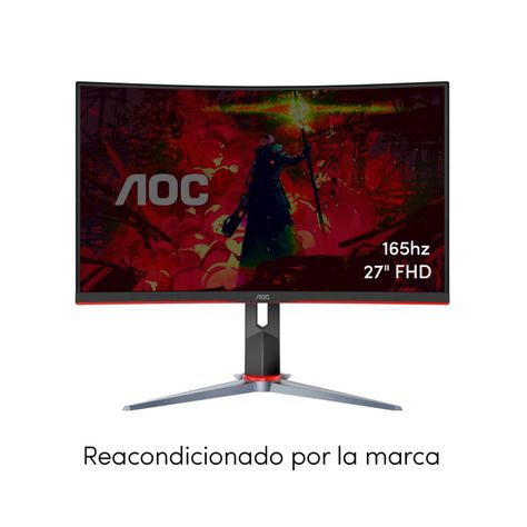 Monitor Curvo Gamer AOC C27G2 27" LED 165Hz DPORT HDMI VGA-1