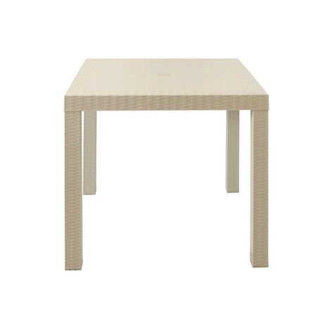 Mesa Ratan Cuadrada 80x80 Blanca-0
