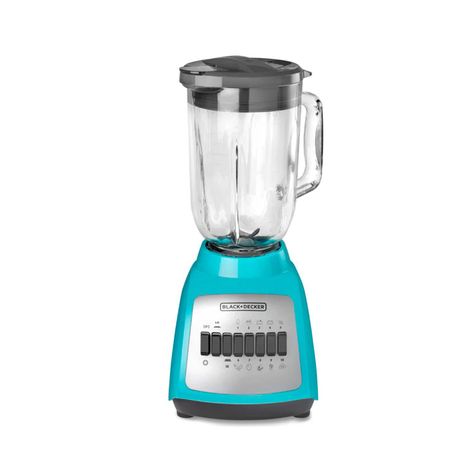 Licuadora Black+Decker BLBD210GT 1.25L Vidrio Azul 550W-0