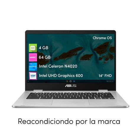 Notebook Chromebook Asus Celeron 4GB 64GB Chrome Os 14" FHD-5