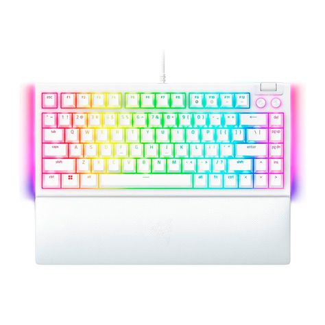 Teclado Razer Blackwidow V4 75% White Ingles SW Naranjo RGB-0