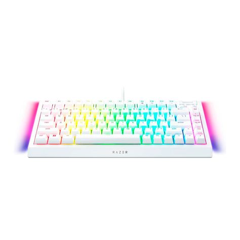 Teclado Razer Blackwidow V4 75% White Ingles SW Naranjo RGB-2