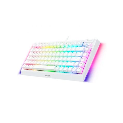 Teclado Razer Blackwidow V4 75% White Ingles SW Naranjo RGB-3