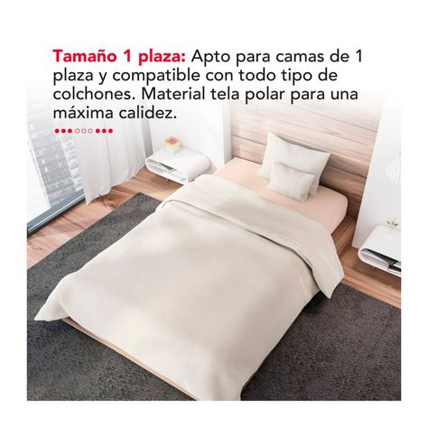 Calientacamas 1 Plaza Thorben Single Blanket Polar-3