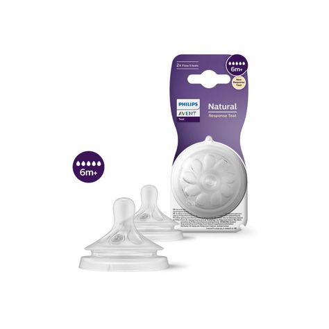 Tetina Natural Avent SCY964/02 3m+ Flujo rápido 2UN-2
