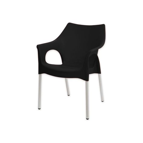 Silla Style Con Brazos Negro-0