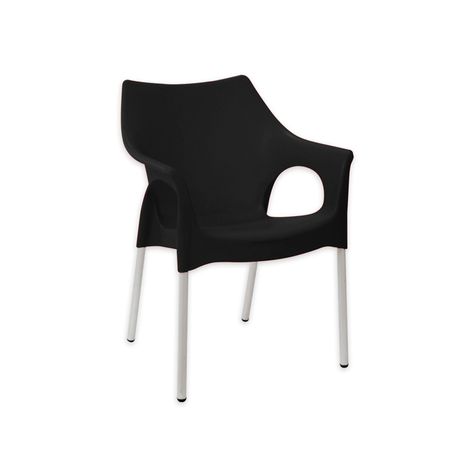 Silla Style Con Brazos Negro-2