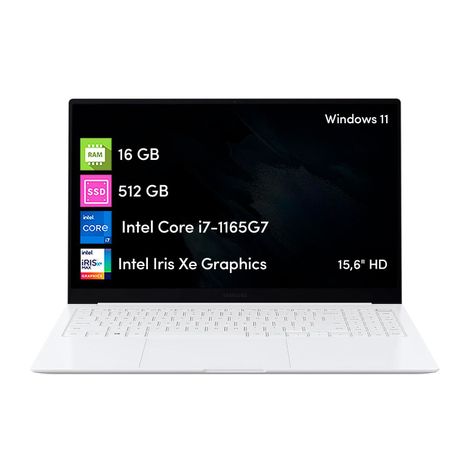 Notebook Samsung Galaxy Book Pro i7 16GB 512GB SSD 15.6' FHD-0