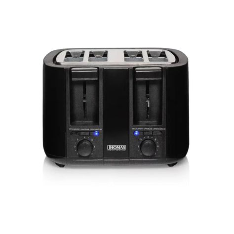 Tostador Eléctrico Thomas Th-126 4 Panes Negro 1500W-3