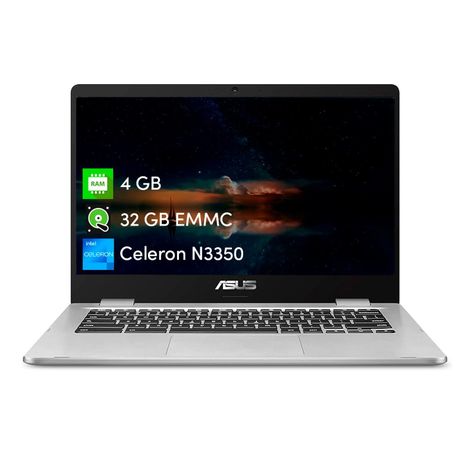 Notebook Asus Chromebook C423 Celeron 4GB 32GB 14" Chrome Os-0