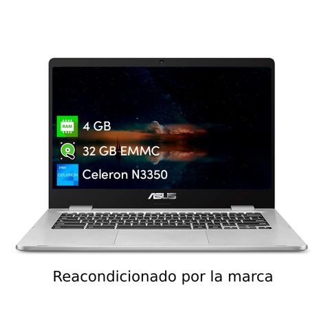 Notebook Asus Chromebook C423 Celeron 4GB 32GB 14" Chrome Os-1