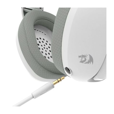 Audífonos Gamer Inalámbrico Redragon Ire H848G Blanco y Gris-3