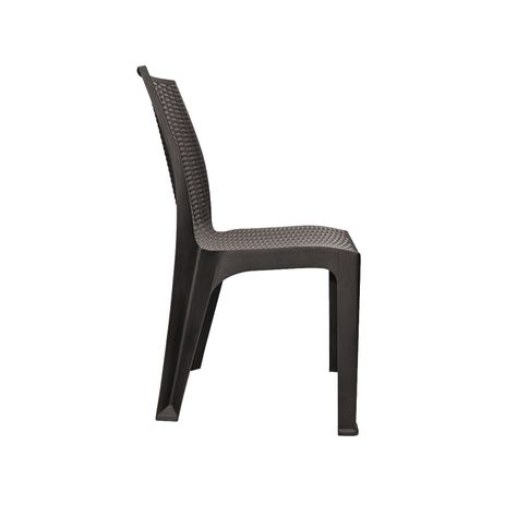 Silla Ratan Corsa Con Brazos Café-1