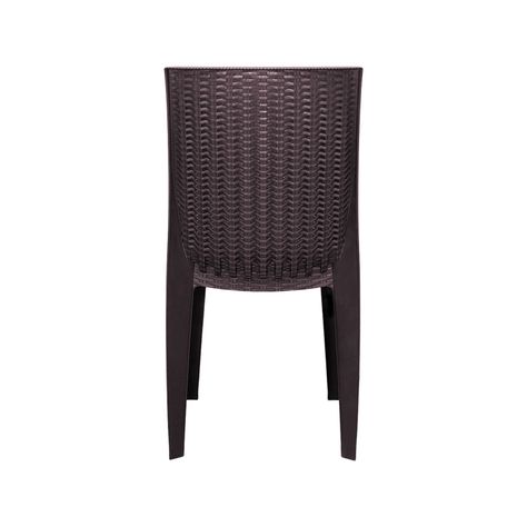 Pack 2 Sillas Terraza Ratan Corsa Con Brazos Cafe-2