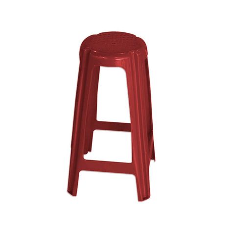 Pack 2 Banco Piso Bar Alto 70cm Cervecero Rojo Vino-0