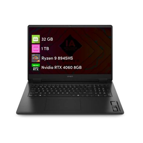 Notebook Gamer HP Omen Ryzen 9 32GB 1TB SSD RTX4060 8GB 17' W11-0