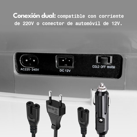 Cooler Eléctrico Thorben Dual 29L para Auto Portátil 12V-6