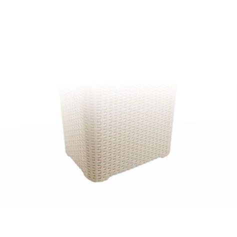 Cesto de Ropa Ratan Con Tapa Beige 10kg-3