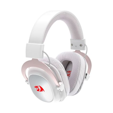 Audífonos Gamer Inalámbricos Redragon Zeus Pro Wireless H510 Blanco RGB-1