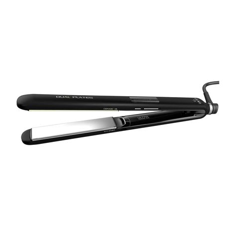 Plancha Alisador Gama X-Wide D 4D Dual Plates Titanio -1