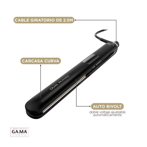 Plancha Alisador Gama X-Wide D 4D Dual Plates Titanio -2