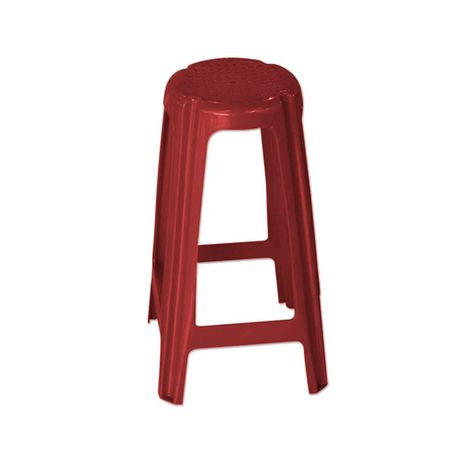 Silla Banco Cervecero Rojo Vino-0