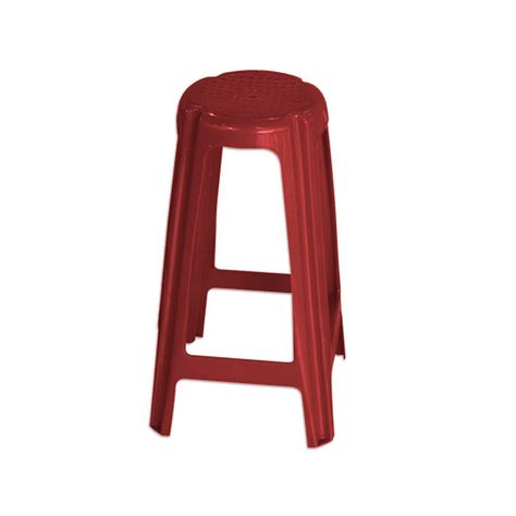 Silla Banco Cervecero Rojo Vino-1
