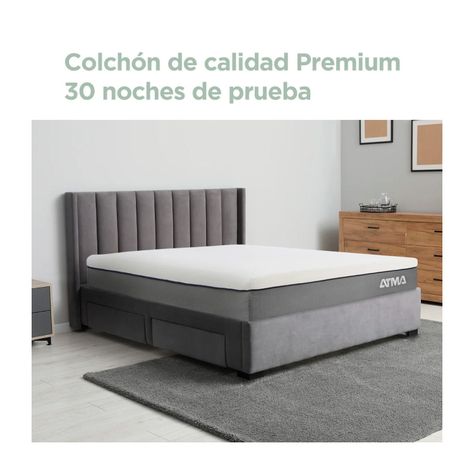 Colchon de Espuma Atma Smooth Top Matrimonial 2 Plaza 150x190-2