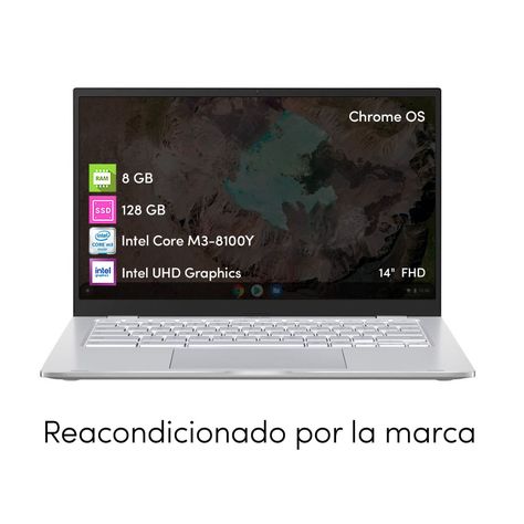 Notebook Chromebook Asus Intel Core 8GB 128GB SSD 14' FHD-1