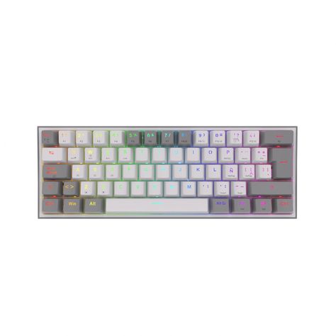 Teclado Inalámbrico Redragon Fizz Pro K616-RGB White/Grey-0
