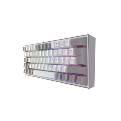 Teclado Inalámbrico Redragon Fizz Pro K616-RGB White/Grey-1