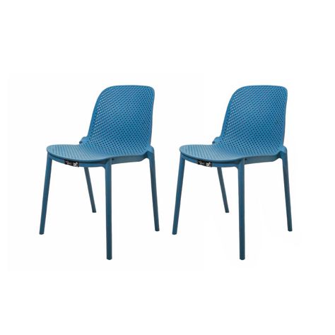 Pack 2 Sillas Comedor Art Berlin Azul-0