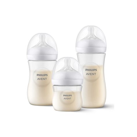Set 3 Mamaderas Avent Natural SCD838/27 125+260+330ml-0