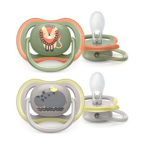 Chupete Avent Ultra Air León Hipopótamo 6-18m 2UN -3