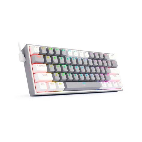 Teclado Gamer Redragon K617 Fizz RGB Grey/White-2