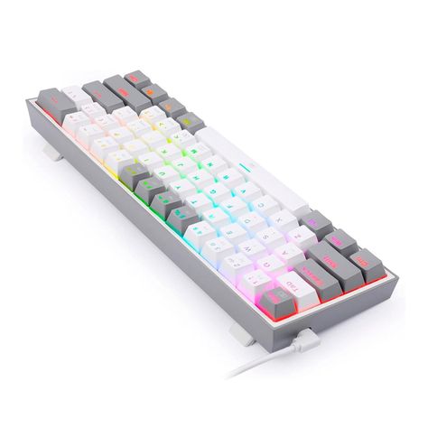 Teclado Gamer Redragon K617 Fizz RGB Grey/White-3