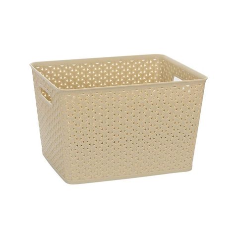 Canasto Organizador Ratan Beige Extra Grande-0