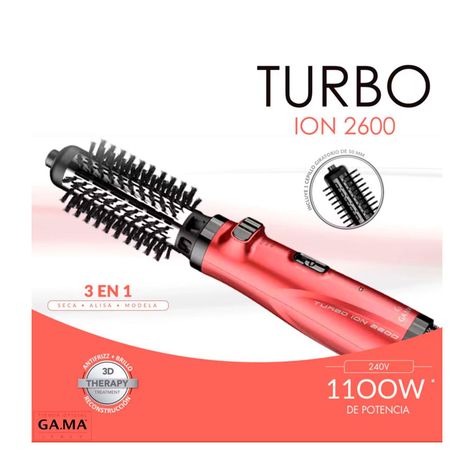 Cepillo Secador Gama Turbo 2600 3 en 1 Ion Plus 1100W-2