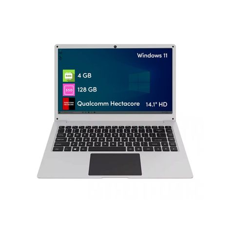 Notebook Hyundai Hybook Qualcomm 4GB 128GB SSD 14" HD Win11-0