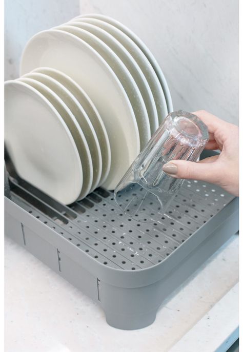 Escurre Platos Trium Gris-2