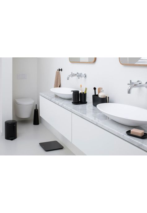 Set de 3 accesorios de baño ReNew Matt Black-2