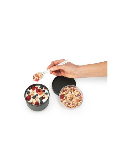 Bol de desayuno Make & Take 0,5L plástico - Dark Grey-4