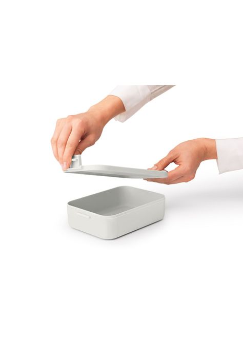 Contenedor para almuerzo Make & Take Mediano Light Grey-3