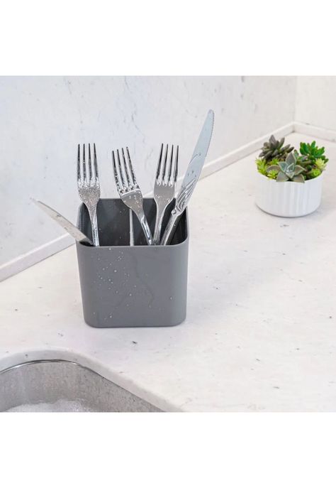 Escurridor de Cubiertos Gris-1