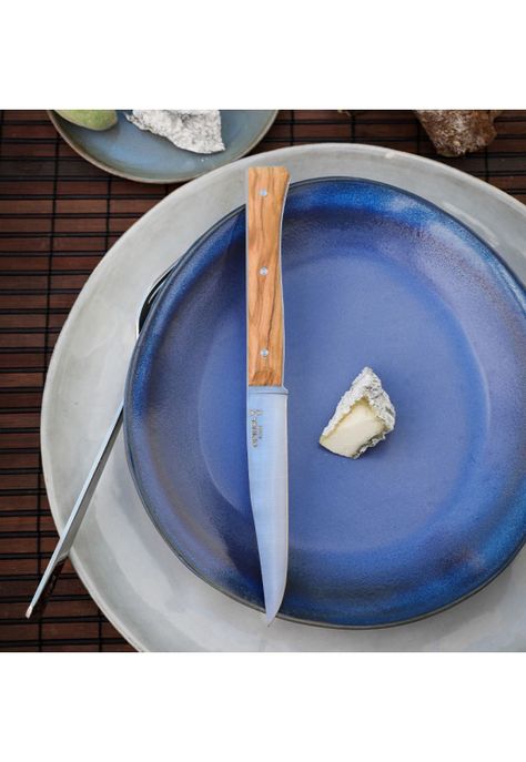 Cuchillos Opinel de mesa Olivo - 4 unidades-0