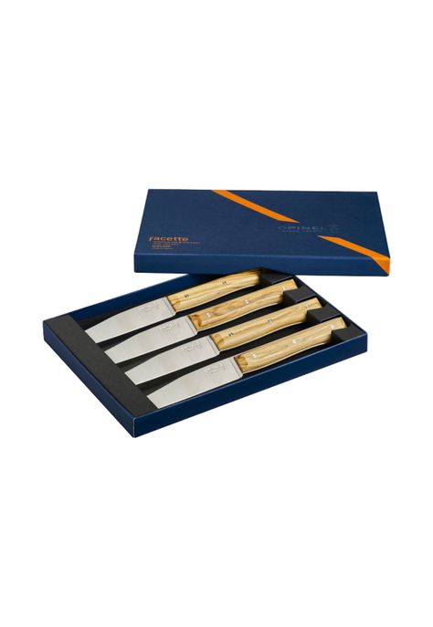 Cuchillos Opinel de mesa Olivo - 4 unidades-2