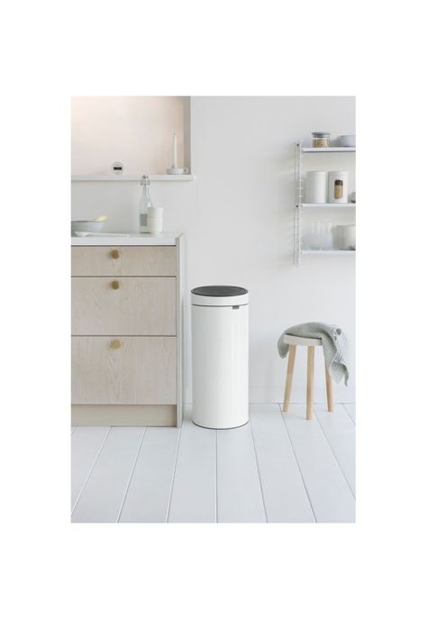 Basurero Touch New 30 Lt White-3