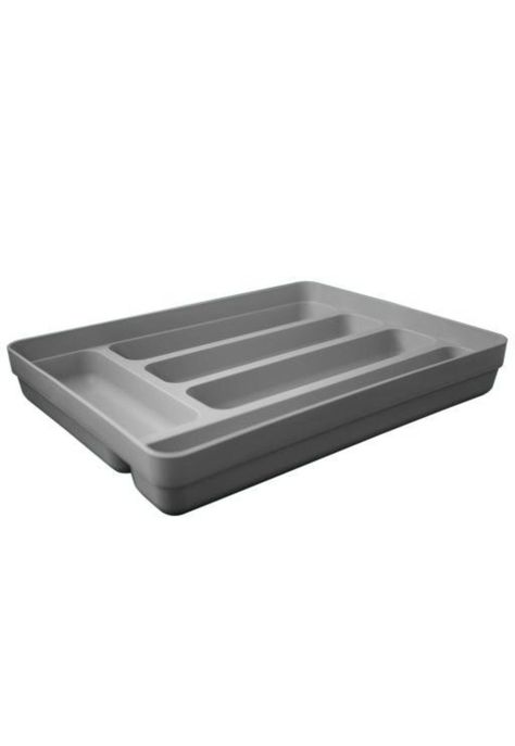 Organizador De Cubiertos Logic Gris-0